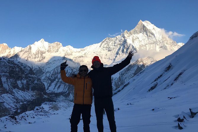 Annapurna base camp trek 5 Days - Day 3: Upper Sinuwa and that White Mountain sunrise tease