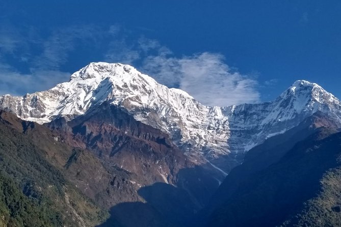 Annapurna base camp trek 5 Days - Day 5: Sun rising over Machhapuchare and Annapurna (and then you turn back)
