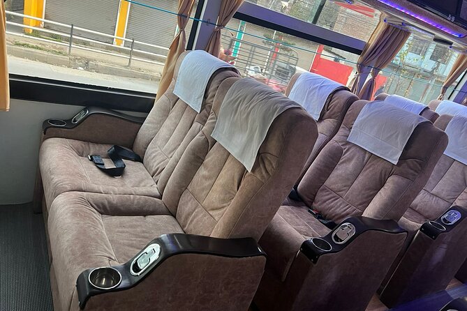 Kathmandu to Pokhara VIP Sofa Bus Ticket - The road trip reality: Prithvi Highway views and scheduled stops