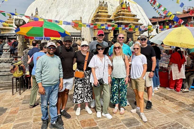 Kathmandu: Top 4 UNESCO Tour with Lunch - Private/Group - Boudhanath Stupa: Tibetan Buddhism calm with a simple walking ritual