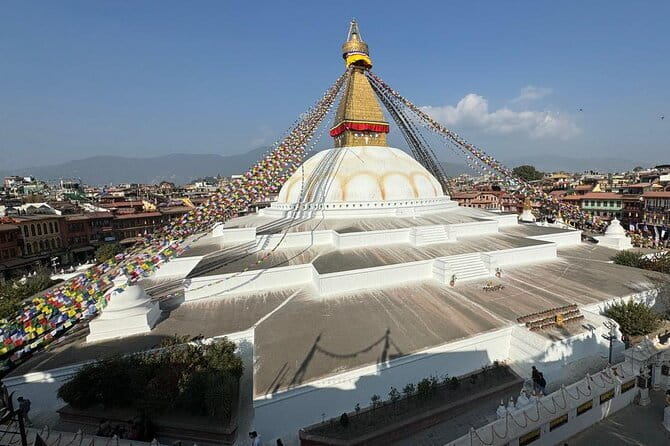 Kathmandu UNESCO World Heritage Tour - Boudhanath Stupa: Buddhist monument scale and street energy