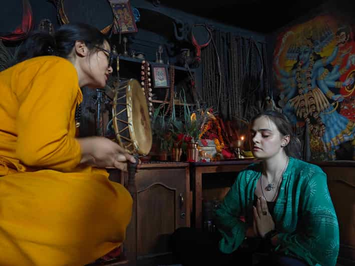 One to One Shaman consultation in Nepal - Inside the temple: divination about your past, present, and future