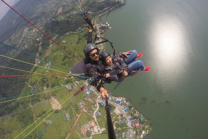 Paragliding - The launch and flight: lake views, and how to handle nerves