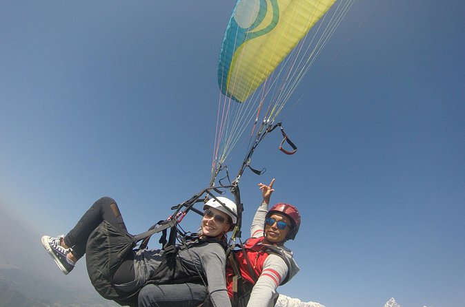 Paragliding at Pokhara - In the air: tandem flight views and GoPro moments